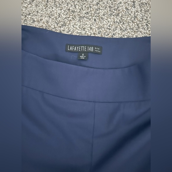Lafayette 148 New York Navy Trousers - Picture 4 of 4